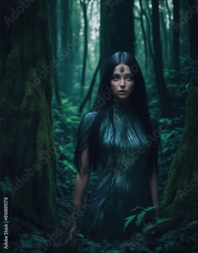Forest nymph, AI photo