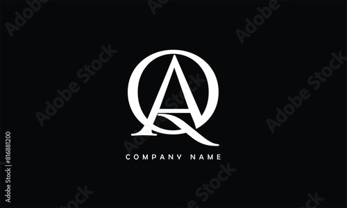QA, AQ, Q, A Abstract Letters Logo Monogram