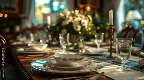 table setting at the restaurant, celebration, occasion, romantic 