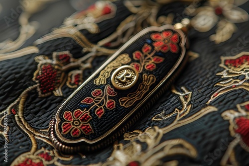 Ornate Embroidered Accessory Close-Up