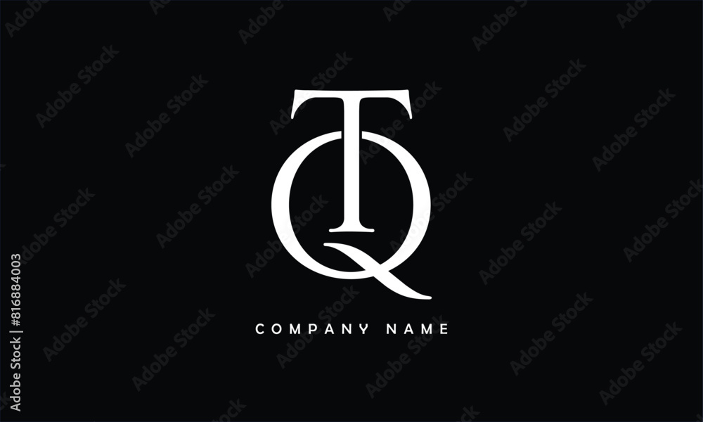 QT TQ Q T Abstract Letters Logo Monogram QT TQ Q T Abstract Letters Logo Monogram