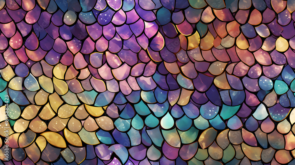 colorful digital patterned graphic of a mermaid scales geometric shapes design poster background colorful digital patterned graphic of a mermaid scales geometric shapes design poster background
