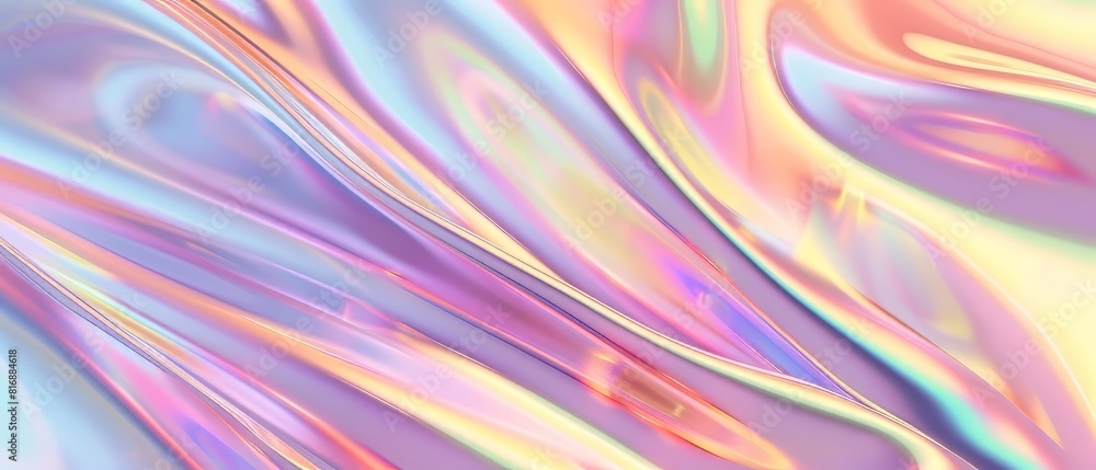 A flowing iridescent surface with pastel colors. A flowing iridescent surface with pastel colors.
