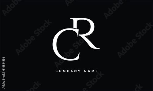  CR RC C R Abstract Letters Logo Monogram