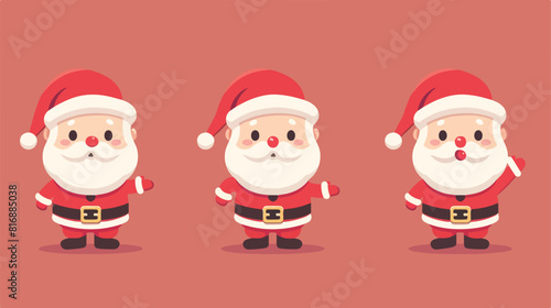 Cute Santa Claus Cartoon vector style vector design © Feblar