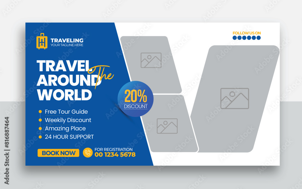 Travel youtube thumbnail web banner design| Travel tour youtube thumbnail design hotel tourism marketing service video thumbnail Travel youtube thumbnail web banner design| Travel tour youtube thumbnail design hotel tourism marketing service video thumbnail