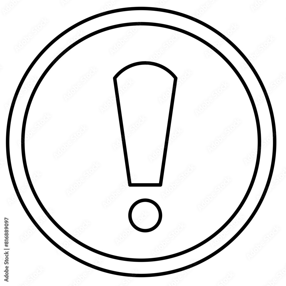 exclamation mark/ warning sign icon vector illustration exclamation mark/ warning sign icon vector illustration
