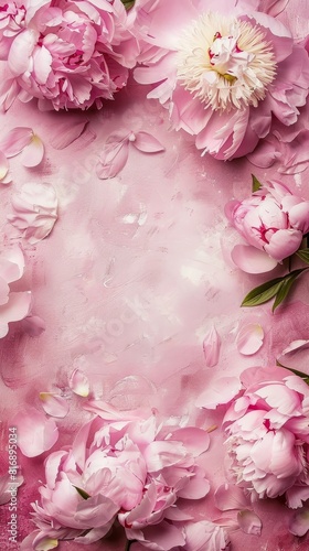 Floral Peony Wallpaper For Smartphone  AI generated