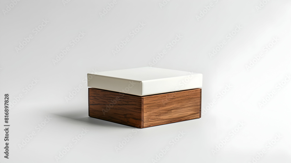 A stylish recipe box isolated on a white background representing home kitchen organization and decor. Ideal for kitchen home or lifestyle themed content. A stylish recipe box isolated on a white background representing home kitchen organization and decor. Ideal for kitchen home or lifestyle themed content.