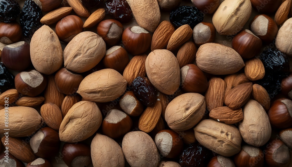 Wallpaper with healthy nuts Wallpaper with healthy nuts