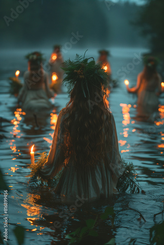 Pagan holiday Litha. Summer solstice. 