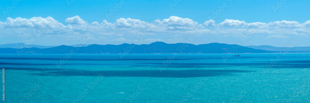 Vue panoramique sur la mer méditerranée Vue panoramique sur la mer méditerranée