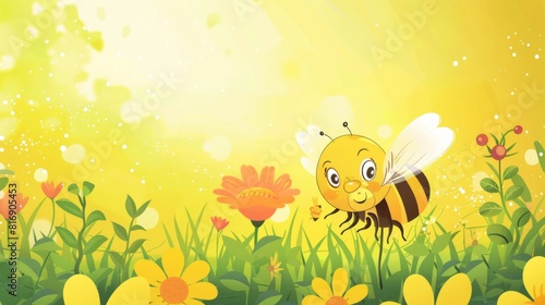 World bee day vector with copy space 