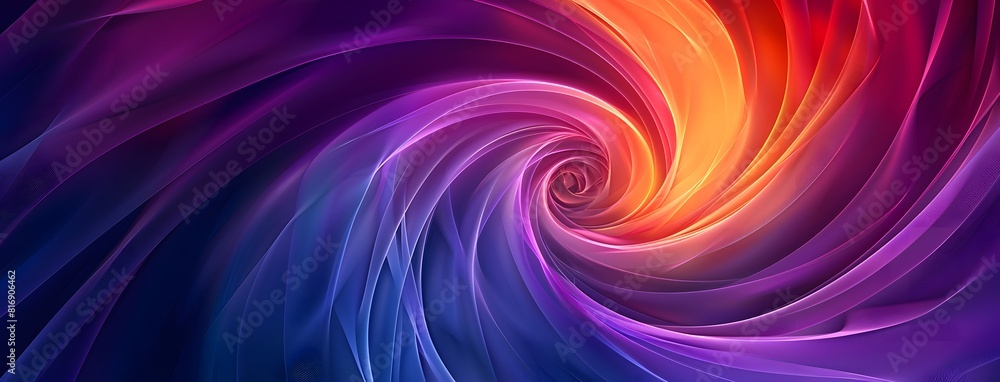 Abstract spiral background with colorful curves and glowing elements on dark background Abstract spiral background with colorful curves and glowing elements on dark background