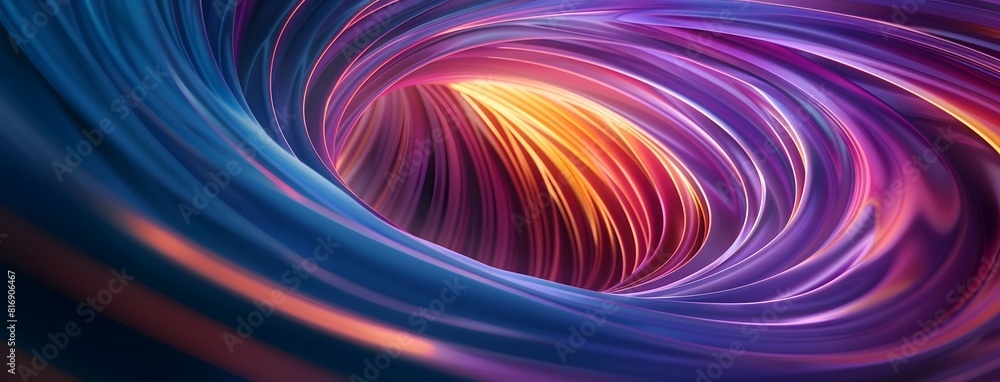 Abstract spiral background with colorful curves and glowing elements on dark background Abstract spiral background with colorful curves and glowing elements on dark background
