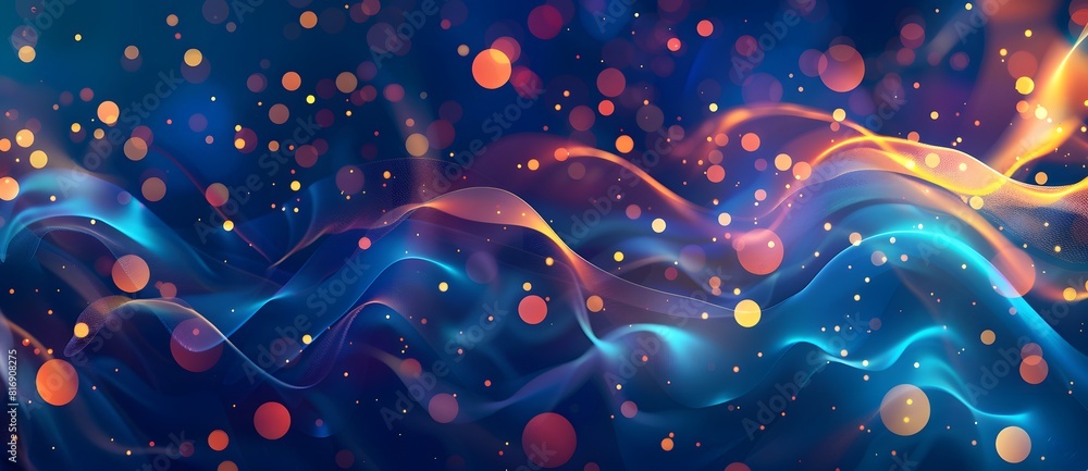 abstract blue background with bokeh abstract blue background with bokeh