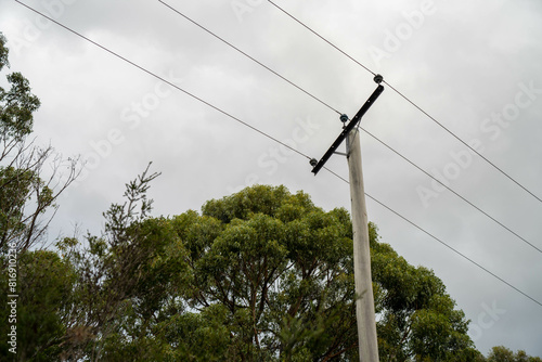 фотографія Powerlines in the bush in Australia