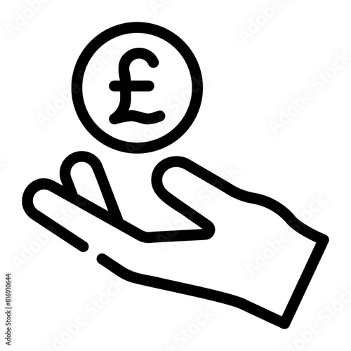 donation line icon