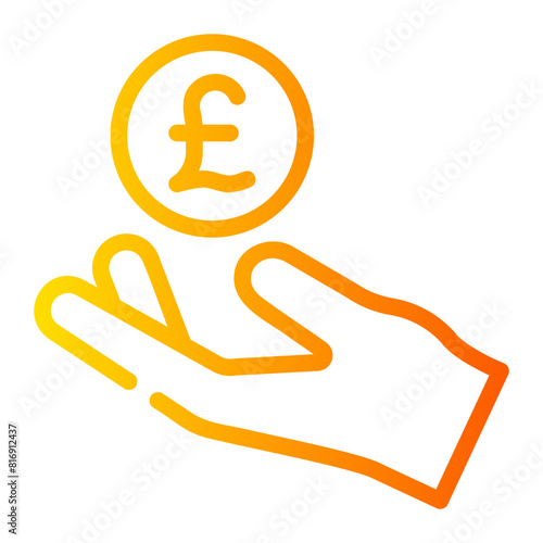 donation gradient icon