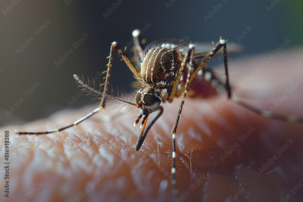 Close-up of a mosquito sucking blood
Close-up of a mosquito sucking blood