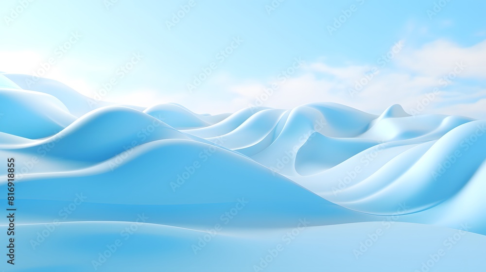 Digital technology blue abstract landscape scene poster background Digital technology blue abstract landscape scene poster background