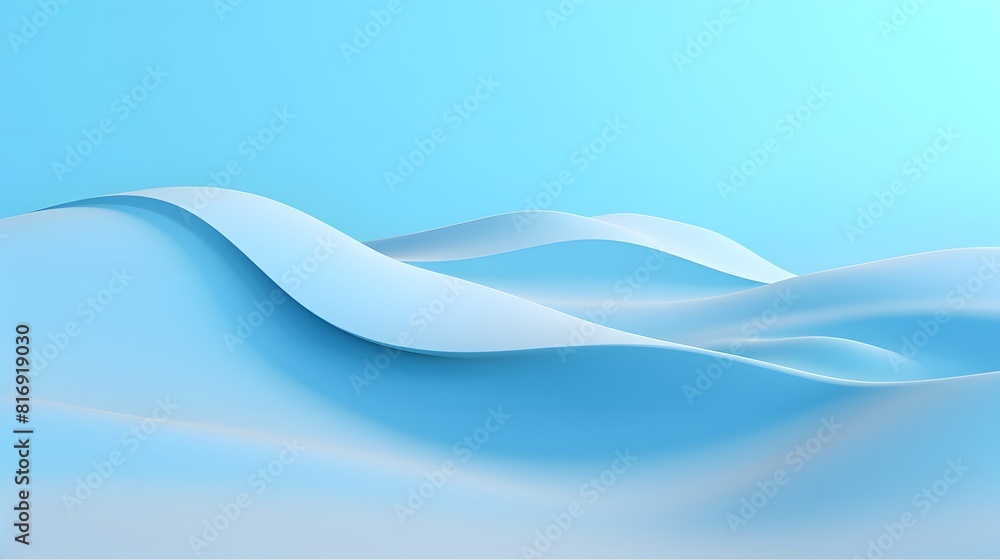 Obraz premium Digital technology blue abstract landscape scene poster background