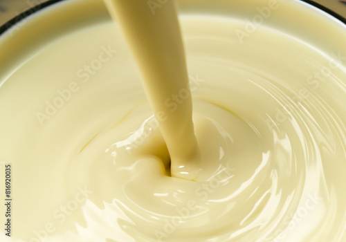 Wallpaper Mural white chocolate pouring. Torontodigital.ca