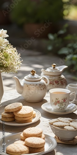 Wallpaper Mural tea cup and teapot Torontodigital.ca