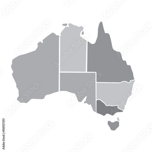 Adobe Illustrator Australia map illustration, Australia, map, illustration, travel, color, vector, icon,