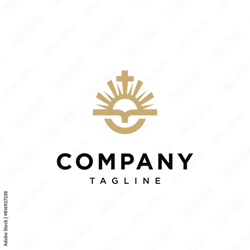 Sparkling Church logo icon vector template.eps Sparkling Church logo icon vector template.eps