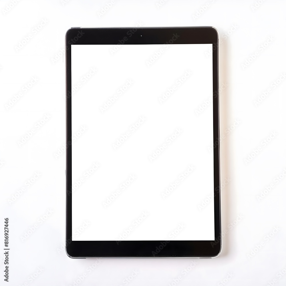 Tablet with blank screen on a white background Tablet with blank screen on a white background