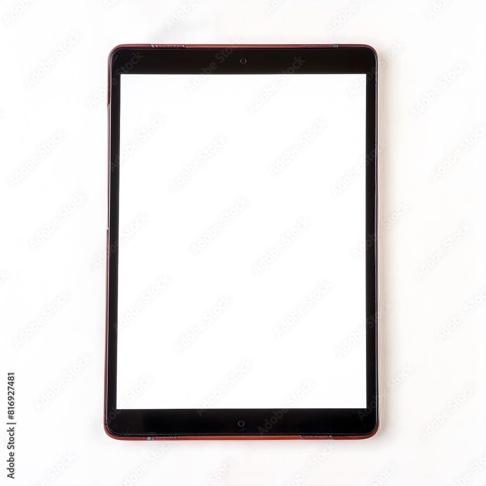 Tablet with blank screen on a white background Tablet with blank screen on a white background