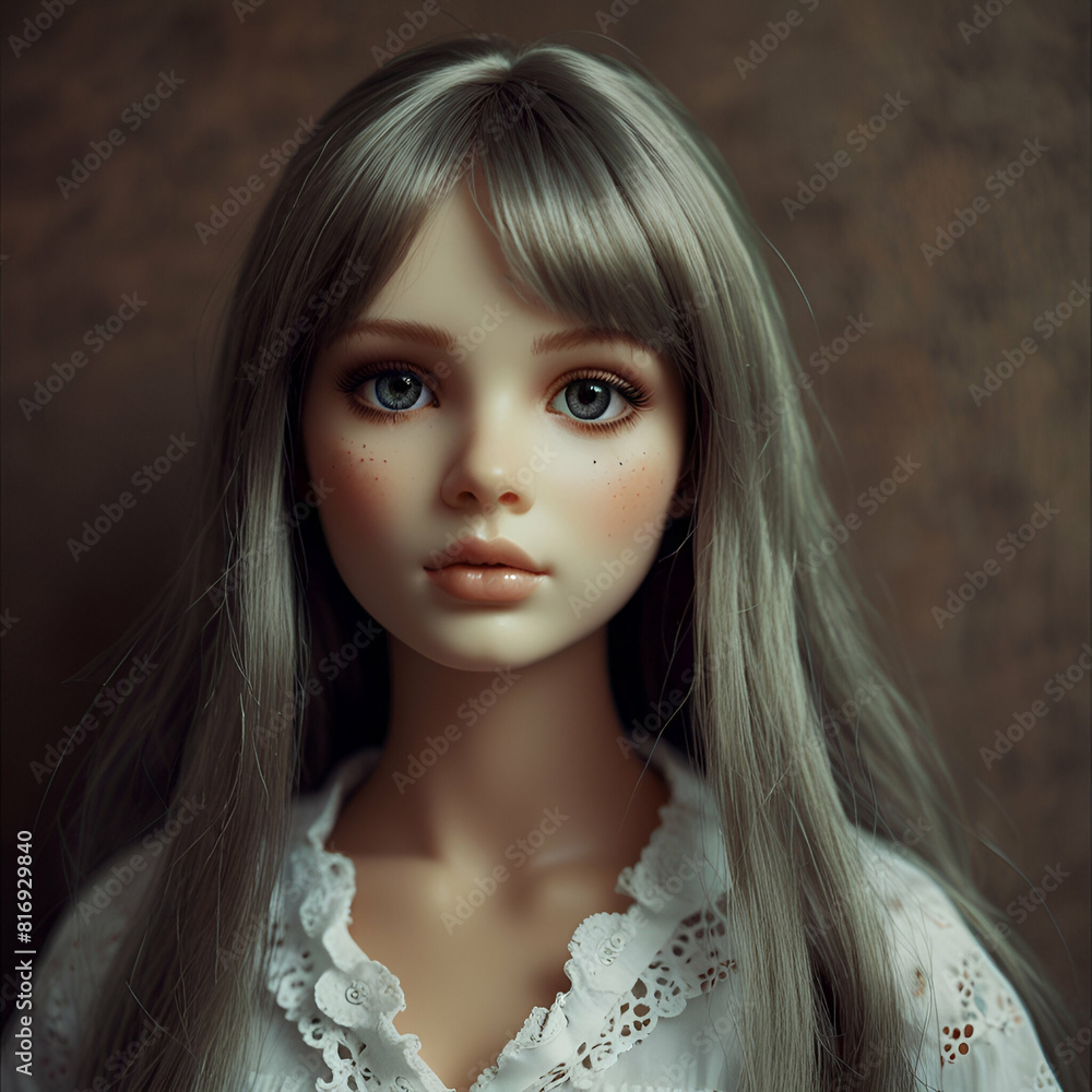 portrait of a girl with hairs portrait of a girl with hairs