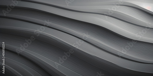 Grey abstract textured wavy lines background 