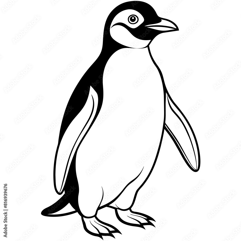 Naklejka premium penguin illustration