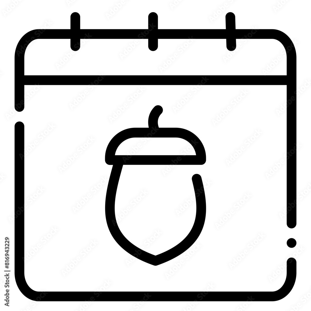 Thanksgiving Icon in Line Style Thanksgiving Icon in Line Style