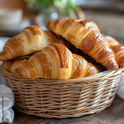 croissants in a basket