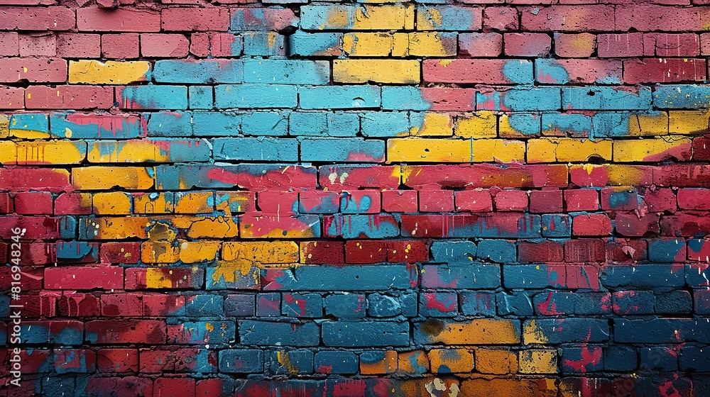 brick wall with a piece of street art that has inspired creativity and self-expression, encouraging individuals to explore their artistic potential and share their unique perspectives.stock photo brick wall with a piece of street art that has inspired creativity and self-expression, encouraging individuals to explore their artistic potential and share their unique perspectives.stock photo