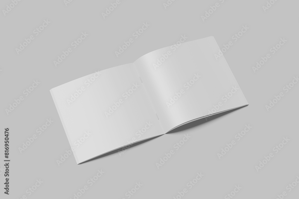 Blank Square Brochure White Blank Square Brochure White
