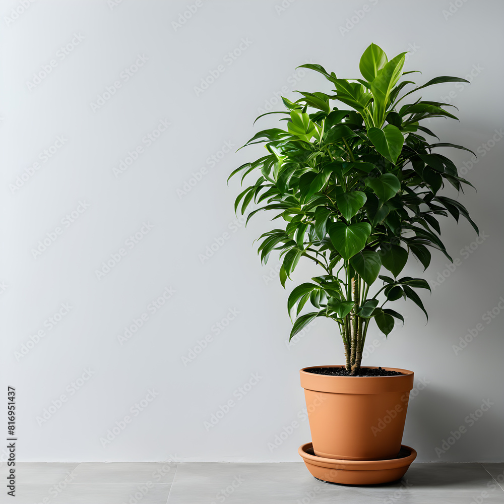 Fototapeta premium a plant in a pot that is on a table