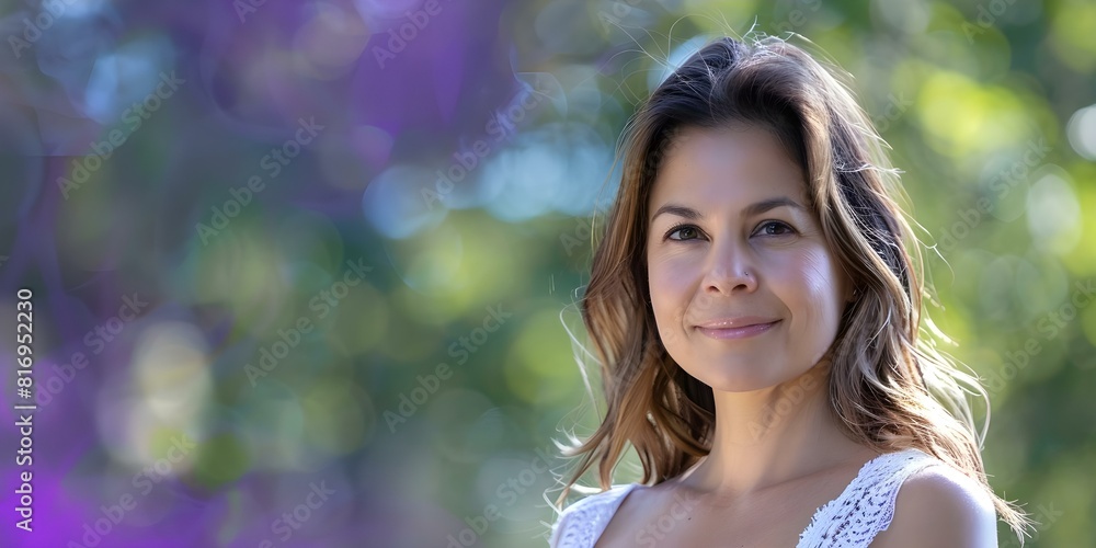 Radiant Hispanic woman in her s or s exuding confidence and positivity outdoors. Concept Outdoor Photoshoot, Confident Woman, Positivity, Hispanic Heritage, Radiant Smile Radiant Hispanic woman in her s or s exuding confidence and positivity outdoors. Concept Outdoor Photoshoot, Confident Woman, Positivity, Hispanic Heritage, Radiant Smile