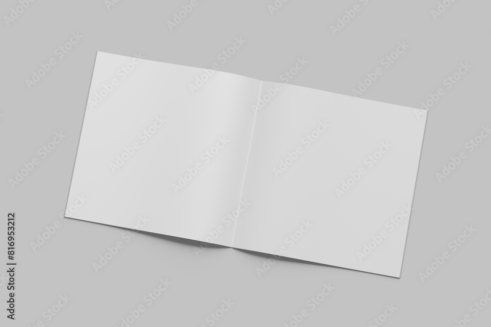 Blank Square Brochure White Blank Square Brochure White