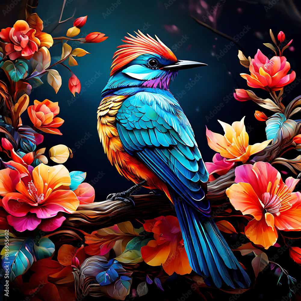 Obraz premium birds on a branch