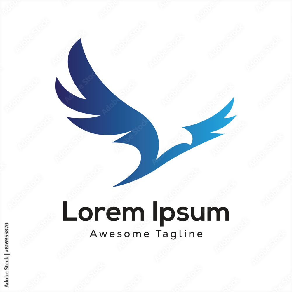 Creative eagle bird logo design icon Creative eagle bird logo design icon