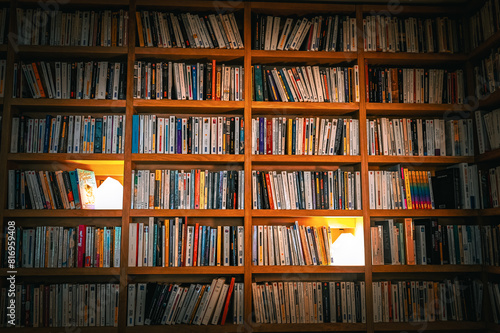 old books in a library