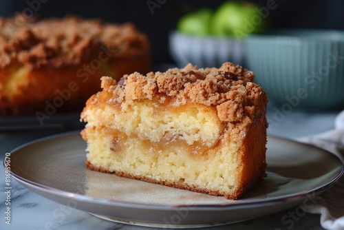 Various crumble cake professional advertising food photography