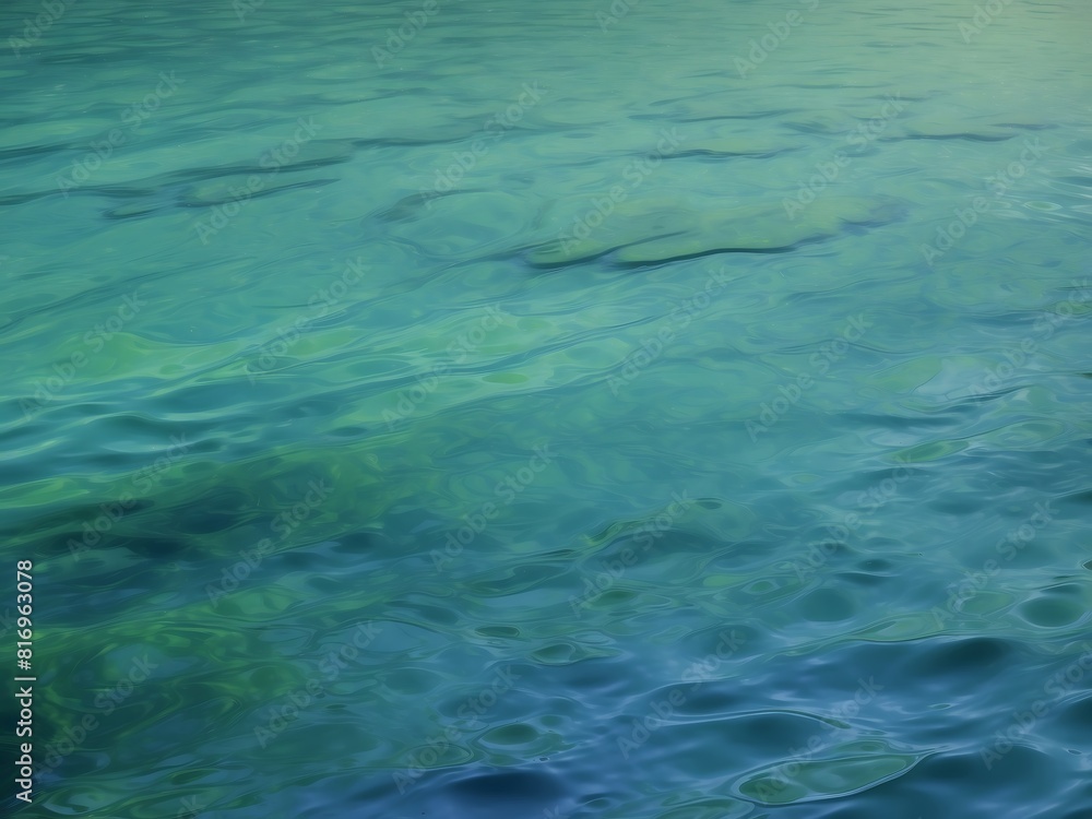 Green surface of the ocean