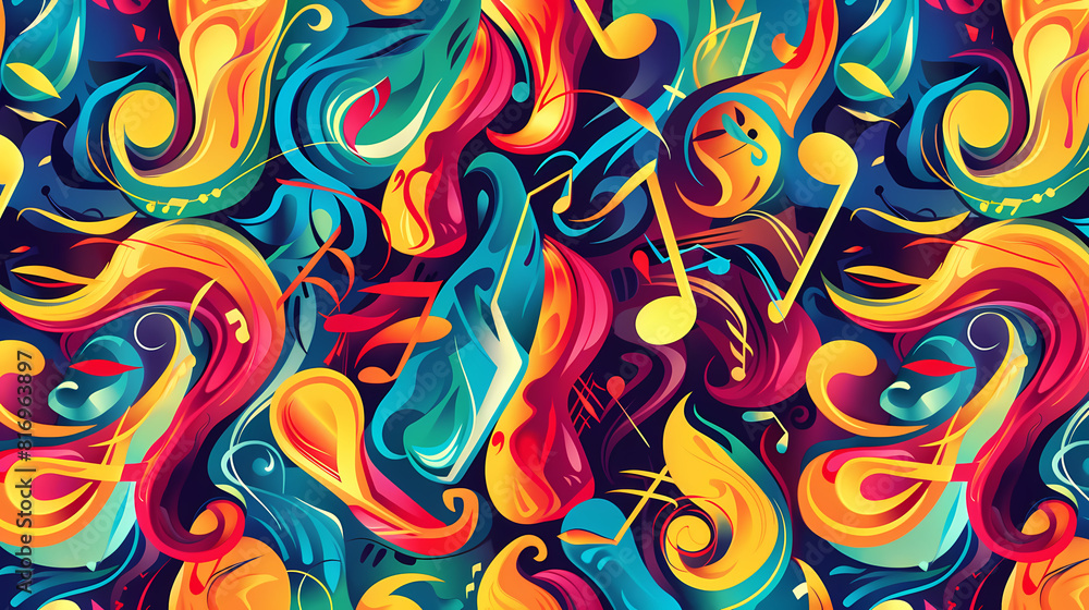 Abstract Classical music hand drawn doodle banner cartoon vector image Abstract Classical music hand drawn doodle banner cartoon vector image