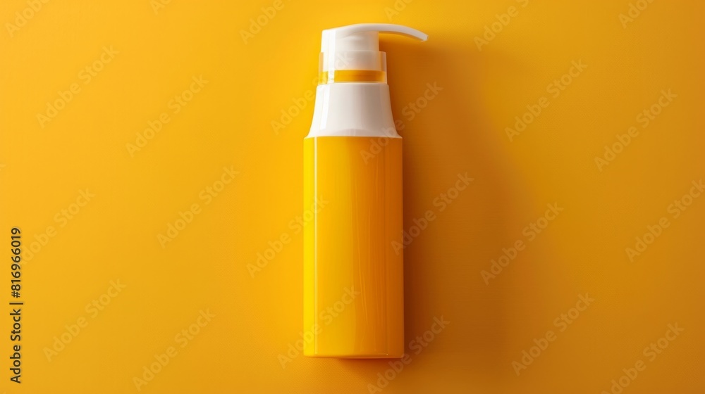 Sunscreen bottle with pump top view Innovative sunscreen dispenser design Robotic tone Splitcomplementary color scheme Sunscreen bottle with pump top view Innovative sunscreen dispenser design Robotic tone Splitcomplementary color scheme