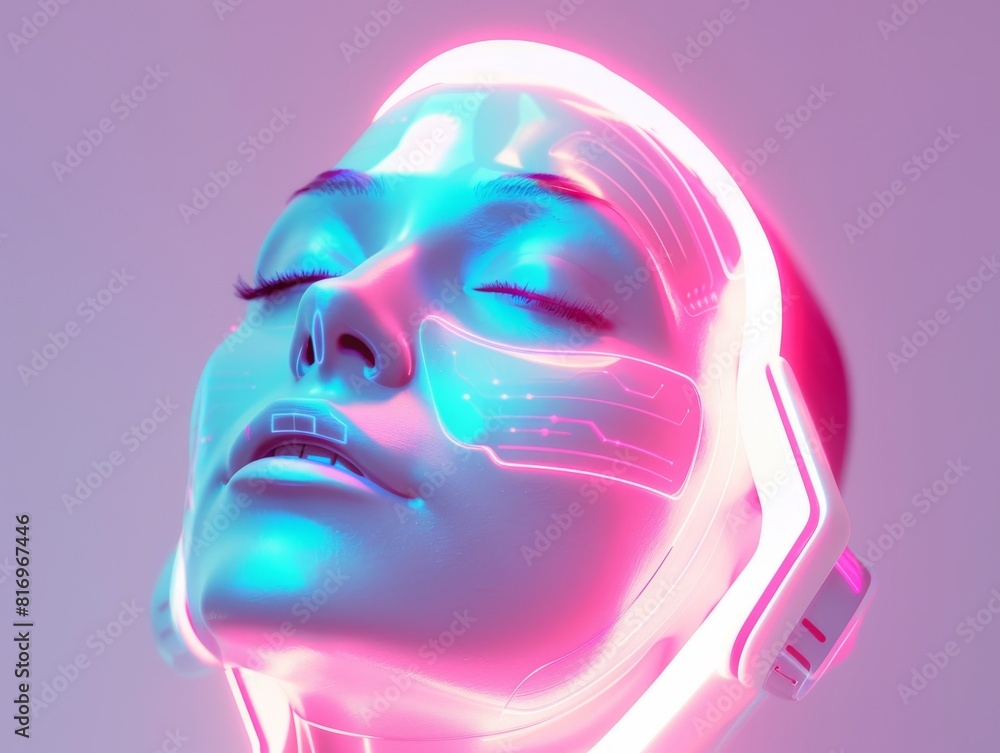 Technology front view Vitamin infusion device for glowing skin Cybernetic tone Analogous Color Scheme Technology front view Vitamin infusion device for glowing skin Cybernetic tone Analogous Color Scheme